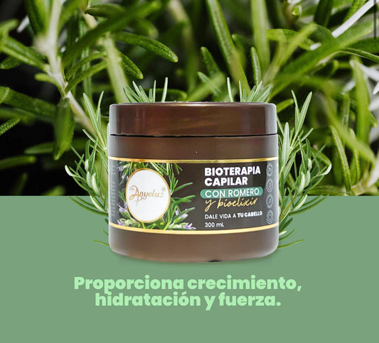 BIOTERAPIA CAPILAR CON ROMERO Y BIOELIXIR ANYELUZ